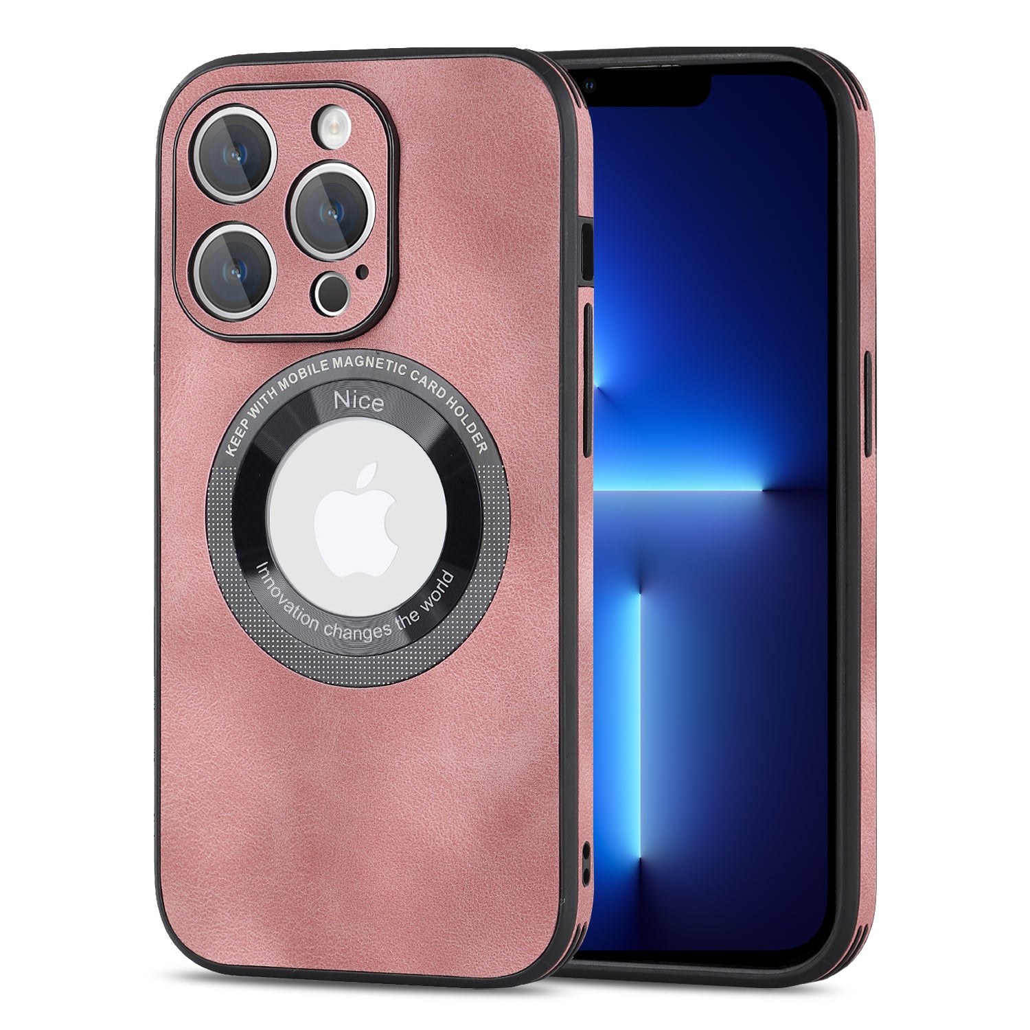 For iPhone 13 Pro PU Leather+PC+TPU Phone Case Anti-Scratch Logo View Magnetic Cover For iPhone 13 Pro PU Leather+PC+TPU Phone Case Anti-Scratch Logo View Magnetic Cover